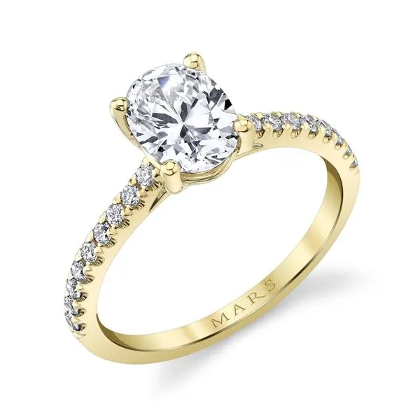 14K Yellow Gold Semi-Mount Ring with 0.22ctw Round Diamonds – Size 6.5 Marc Robinson Jewelers Round Rock, TX