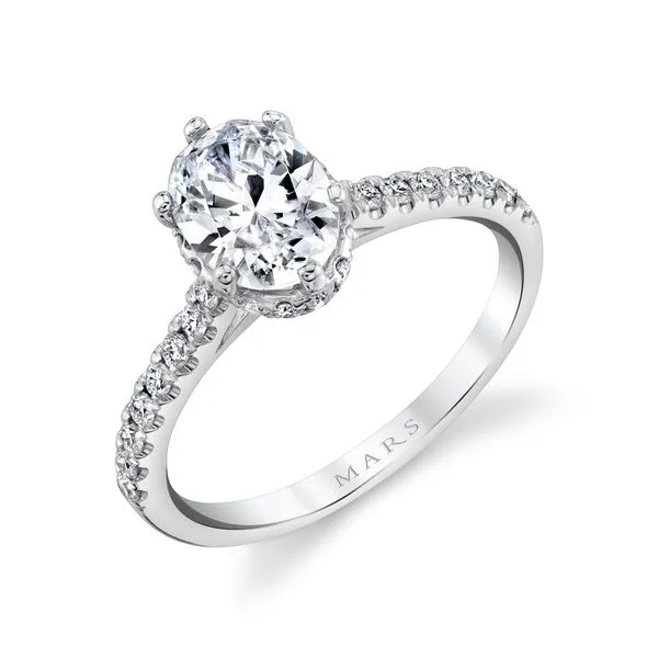 14K White Gold Semi-Mount Ring with 0.35ctw Round Diamonds – Size 6.5 Marc Robinson Jewelers Round Rock, TX