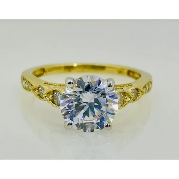 14K Yellow & White Gold Everspark Semi-Mount Ring – 0.33ctw Diamonds Marc Robinson Jewelers Round Rock, TX