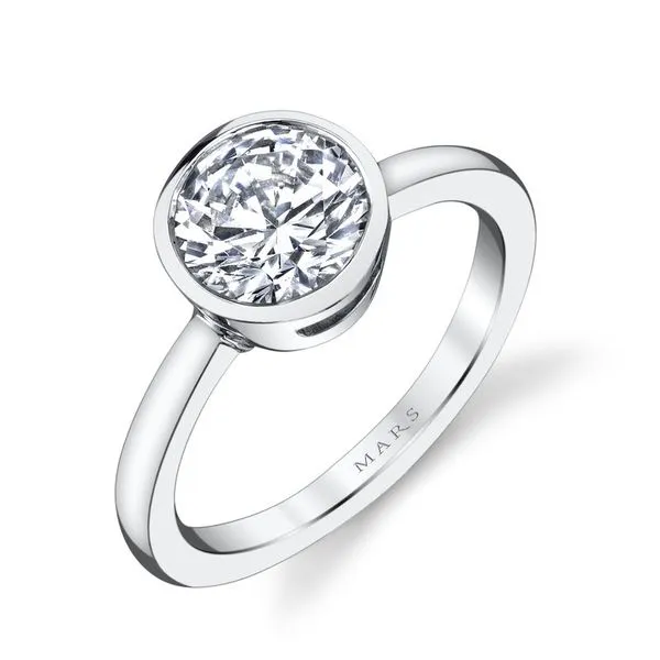 MARS 14K White Gold Semi-Mount Engagement Ring - Model 26702 Marc Robinson Jewelers Round Rock, TX
