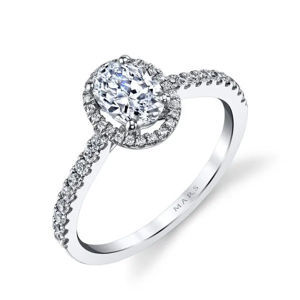 14 Karat White Gold 0.23ctw MARS Semi-Mount Ring Marc Robinson Jewelers Round Rock, TX