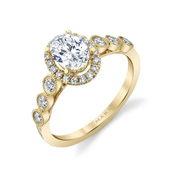14K Rose Gold Semi-Mount Ring with 0.33ct Round Diamonds – Size 6.5 Marc Robinson Jewelers Round Rock, TX