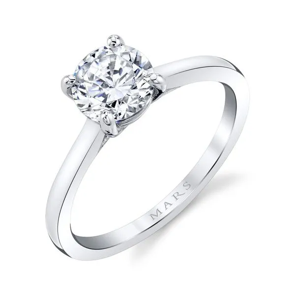 14K White Gold Semi-Mount Engagement Ring by MARS – Style 27517 Marc Robinson Jewelers Round Rock, TX