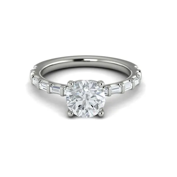 VSC20099-RD20WG 14 Karat White Gold 0.45tw Vlora Straight Semi Mount Ring Marc Robinson Jewelers Round Rock, TX