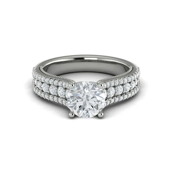 VSC20123-RD30WG 14 Karat White Gold 0.66tw Vlora Accent Semi Mount Ring Marc Robinson Jewelers Round Rock, TX