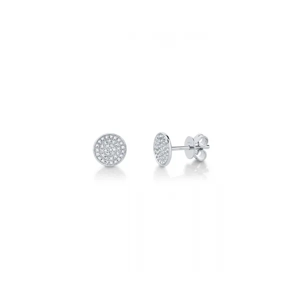 Shy Creations White 14K Stud Earrings with 0.17ct Round Diamonds Marc Robinson Jewelers Round Rock, TX