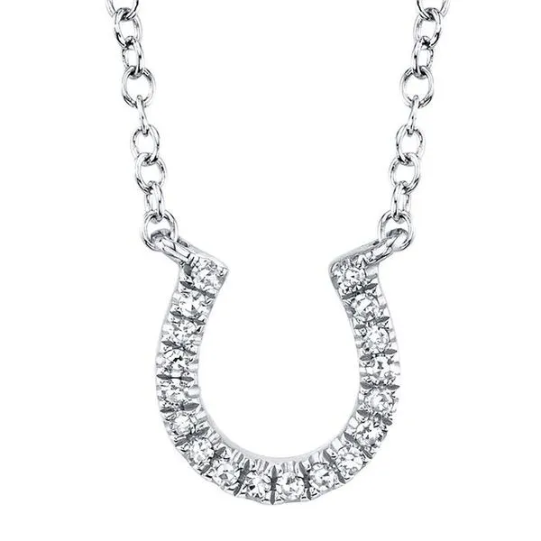 SC55002923 - Oakley 0.06 Ct. Diamond Horseshoe Pendant Necklace by Shy Creation Marc Robinson Jewelers Round Rock, TX