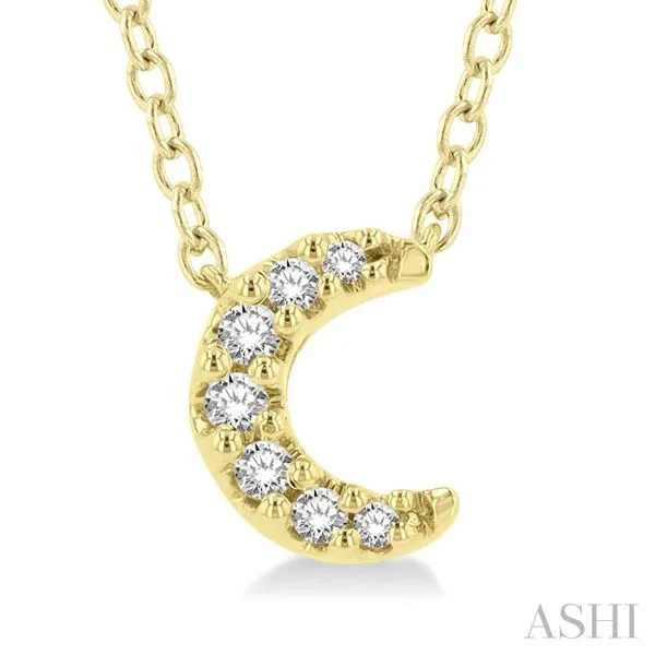 Lady's Diamond Necklace 10 Karat Yellow Gold | Ashi Jewelry Marc Robinson Jewelers Round Rock, TX