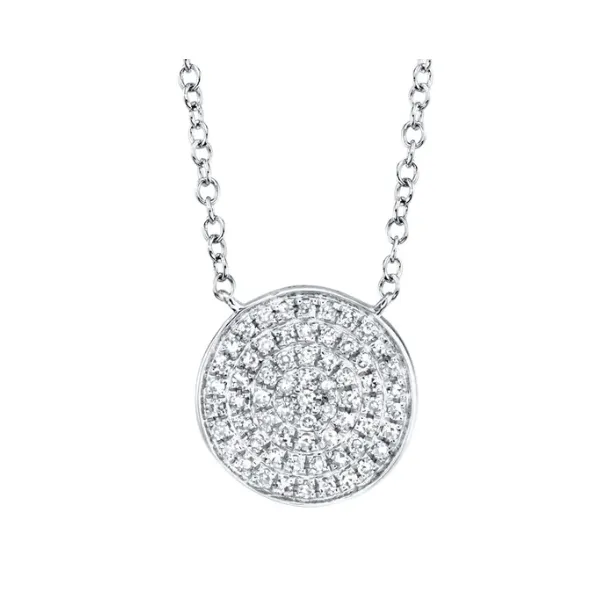 14K White Gold Open Link Necklace with 0.15ct Round Diamonds – 18” Marc Robinson Jewelers Round Rock, TX