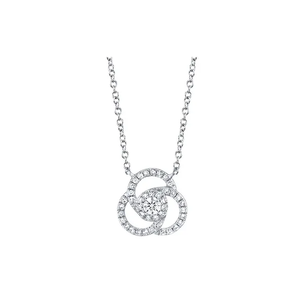 SC55008030 Lady's White 14 Karat Open Link Necklace with 0.20tw Round Diamonds Marc Robinson Jewelers Round Rock, TX