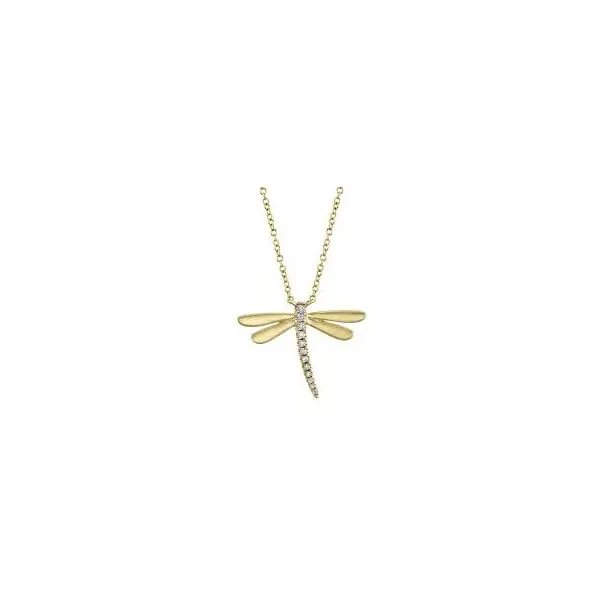 SC55020407 - 0.08ct Diamond Dragonfly Necklace Marc Robinson Jewelers Round Rock, TX