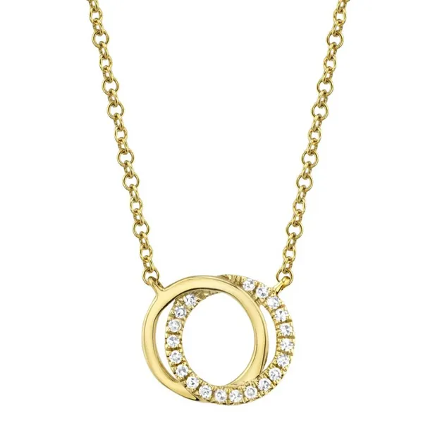 14K Yellow Gold Love Knot Necklace with 0.07ct Round Diamonds – 18” Marc Robinson Jewelers Round Rock, TX