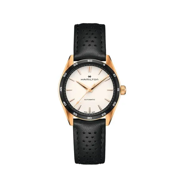 Hamilton Jazzmaster Performer Auto 38mm H36225770 | Automatic Watch with PVD Rose Coating Marc Robinson Jewelers Round Rock, TX
