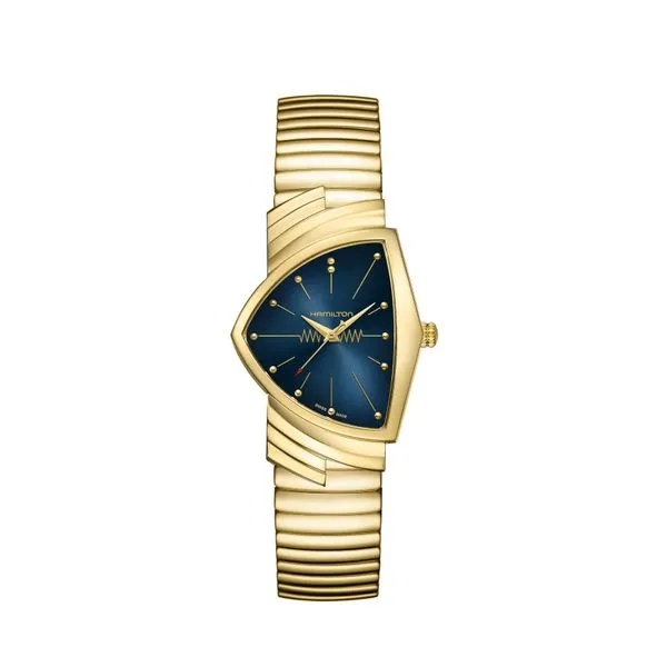 Hamilton Ventura Quartz H24301141 - Iconic Yellow PVD Stainless Steel Watch Marc Robinson Jewelers Round Rock, TX