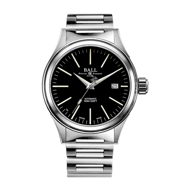 Fireman Enterprise Black - 100m Water Resistance, Automatic Movement | Ball Watch NM2098C-S20-BK Marc Robinson Jewelers Round Rock, TX