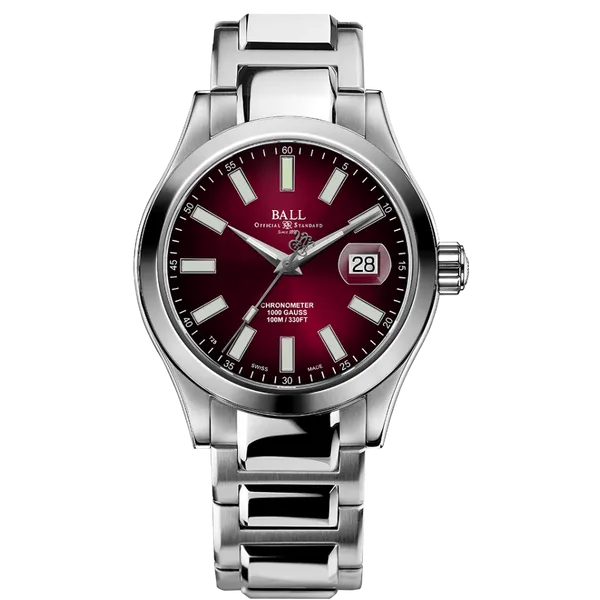 Ball Watch Engineer III Marvelight Chronometer 40mm Men's Watch - Burgundy Dial, COSC Certified Marc Robinson Jewelers Round Rock, TX