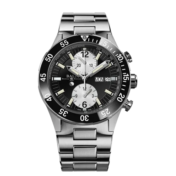BALL Roadmaster Rescue Chronograph 41mm Titanium Watch – Black Dial, 100m Water Resistance, Limited Edition Marc Robinson Jewelers Round Rock, TX