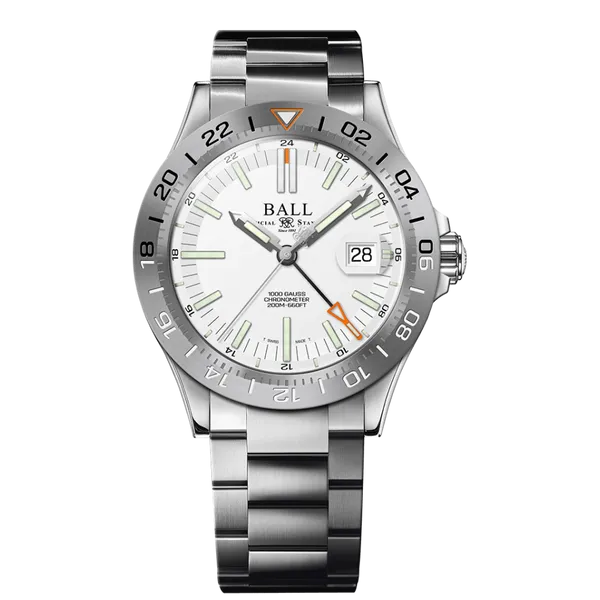 BALL Engineer III Outlier Limited Edition GMT Watch – 40mm Stainless Steel, White Dial, 200m Water Resistance Marc Robinson Jewelers Round Rock, TX