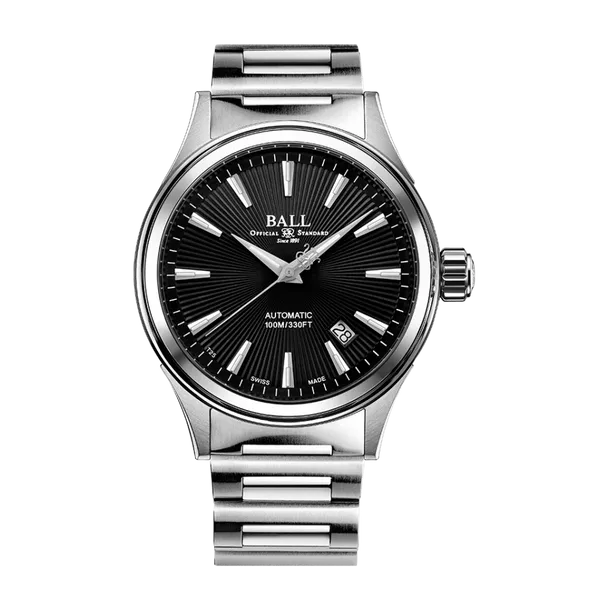 Ball Watch Fireman Victory 40mm Men's Watch | Stainless Steel, Black Dial, 100m Water Resistance Marc Robinson Jewelers Round Rock, TX