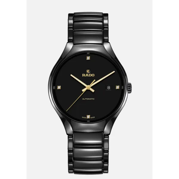 R27056712 True Round Automatic Diamonds – Elegant Swiss Automatic Watch with Diamonds Marc Robinson Jewelers Round Rock, TX