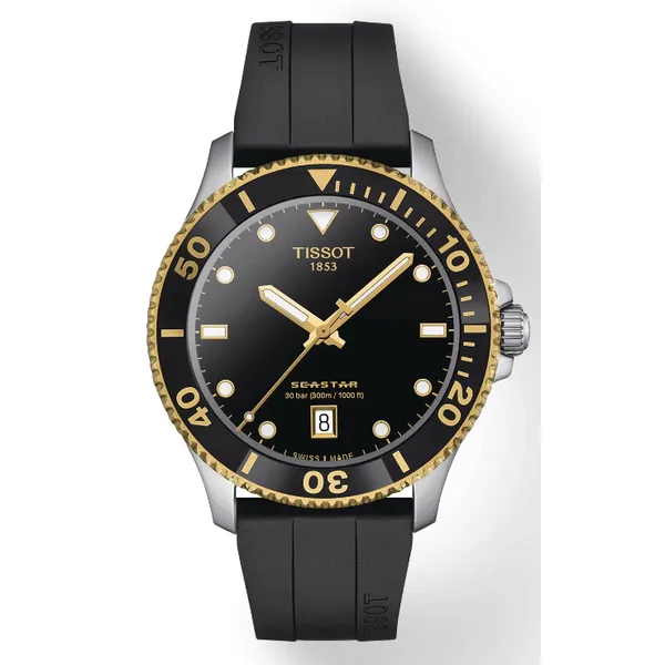 Tissot Seastar 1000 40mm T1204102705100 – The Perfect Blend of Elegance and Performance Marc Robinson Jewelers Round Rock, TX