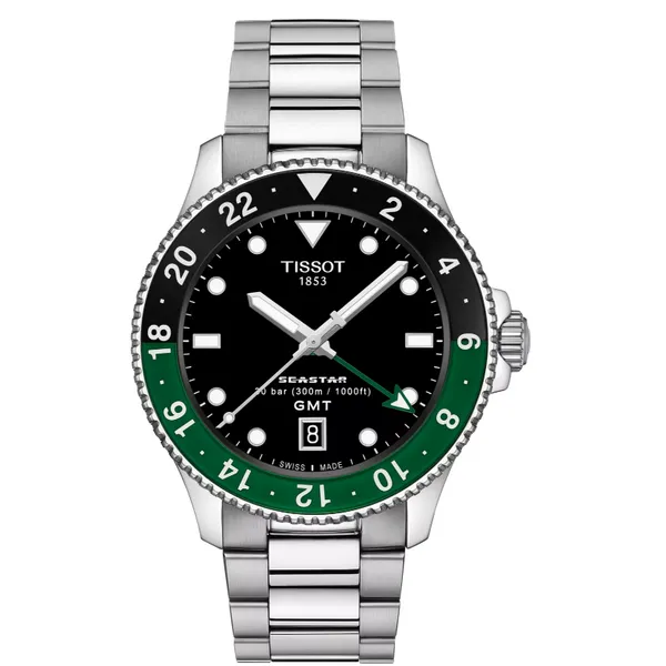 Tissot Seastar 1000 Quartz GMT T1208521105100 – The Ultimate Sports Watch for Aquatic Adventures Marc Robinson Jewelers Round Rock, TX
