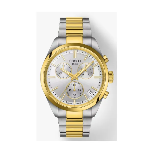 Tissot PR 100 Chronograph T1504172203100 – Classic Precision with Sporty Elegance Marc Robinson Jewelers Round Rock, TX