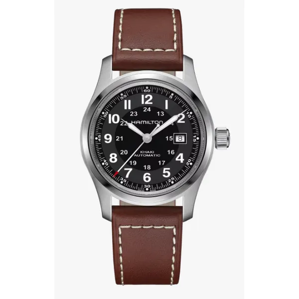 H70455733 Khaki Field Auto – Rugged, Military-Inspired Timepiece Marc Robinson Jewelers Round Rock, TX