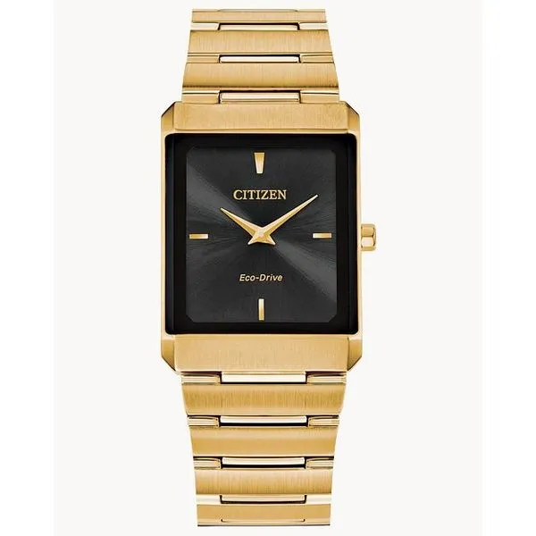 Citizen Stiletto Tank Unisex Watch - Gold Plated, Ultra-Thin Design Marc Robinson Jewelers Round Rock, TX