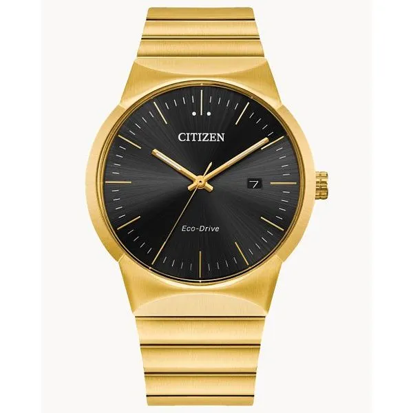 Citizen Axiom Gold-Tone Men's Watch - Black Dial, Eco-Drive Marc Robinson Jewelers Round Rock, TX