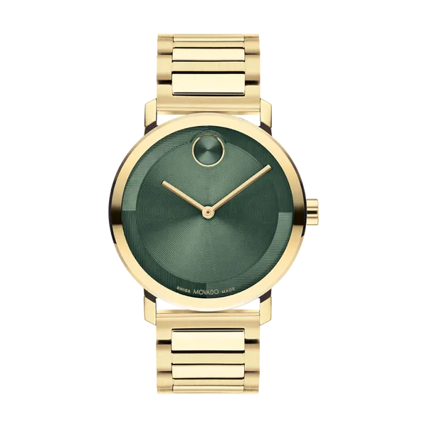 Movado Bold Evolution 2.0 Swiss Quartz Green Round Dial Men's Watch - 3601156 Marc Robinson Jewelers Round Rock, TX