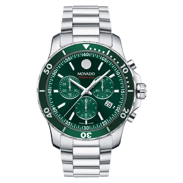 Series 800 Sport-Inspired Men's Watch with Green Dial & Rotating Bezel | 42mm Case Marc Robinson Jewelers Round Rock, TX