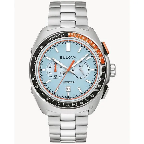 Bulova Performance 98B432 Racer Chronograph Watch – 42mm, Sapphire Crystal, 10 ATM Marc Robinson Jewelers Round Rock, TX