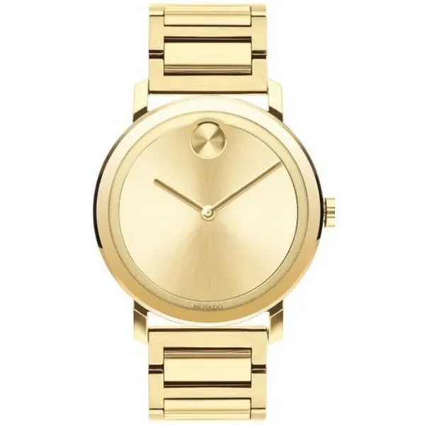 Movado BOLD Evolution Men's Gold-Tone Stainless Steel Watch 3600508 Marc Robinson Jewelers Round Rock, TX