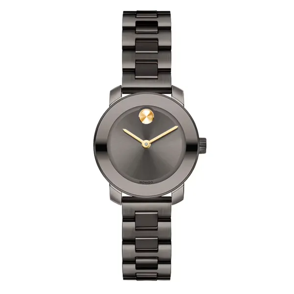 Movado Bold Women's Grey Dial Gunmetal Ion-Plated Stainless Steel Watch 3600326 Marc Robinson Jewelers Round Rock, TX