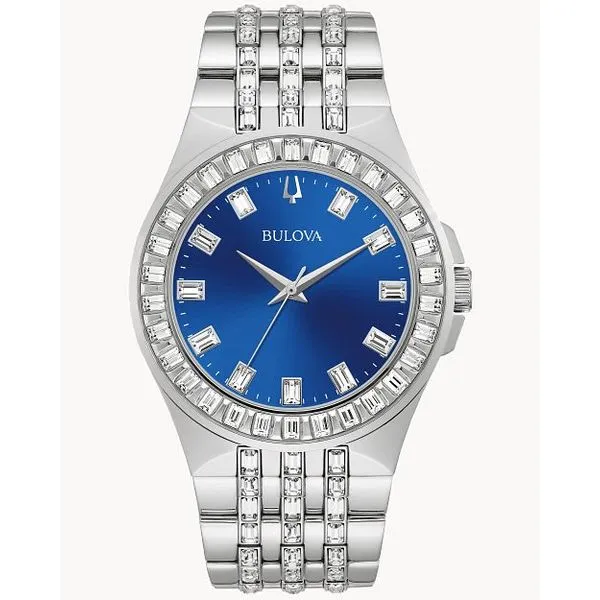 Bulova Men's Phantom Crystal-Accent Stainless Steel Bracelet Watch 96A254 Marc Robinson Jewelers Round Rock, TX