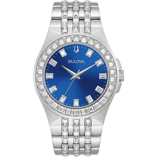 Bulova 96L290 Dress Watch - 32mm Blue Dial Stainless Steel Bracelet Marc Robinson Jewelers Round Rock, TX