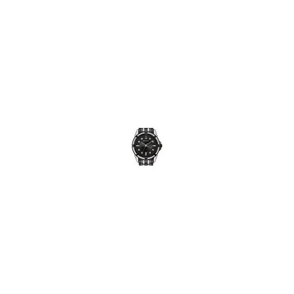 Bulova 98K109 Men's 42mm Dress Watch – Black Dial, Stainless Steel Bracelet Marc Robinson Jewelers Round Rock, TX