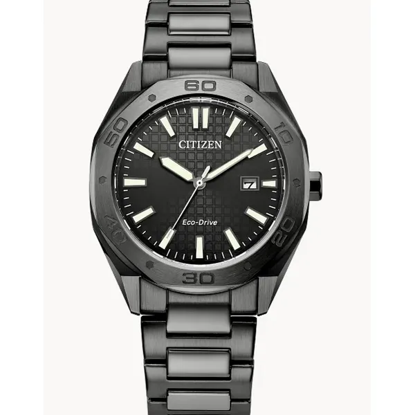 Citizen BM7637-81H Men's Eco-Drive Weekender Gray Dial Stainless Steel Bracelet Watch Marc Robinson Jewelers Round Rock, TX