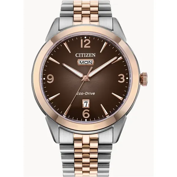 Citizen AW0156-57X Men's Dress Watch - Brown Dial, Stainless Steel Bracelet, 40.5mm Marc Robinson Jewelers Round Rock, TX