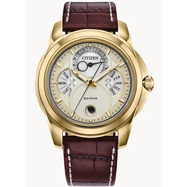 Citizen BU0082-06P Dress Watch - 41.8mm Gold Dial, Stainless Steel Strap Marc Robinson Jewelers Round Rock, TX