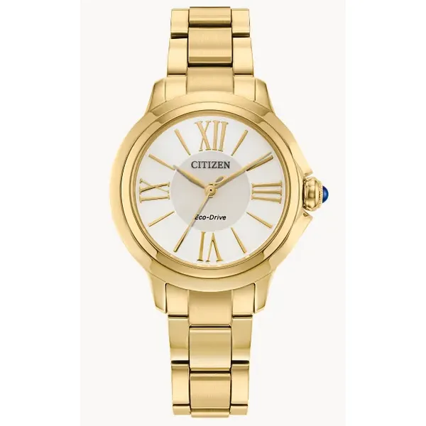 Citizen Ceci Women's Eco-Drive Gold-Tone Stainless Steel Watch EM1162-52A Marc Robinson Jewelers Round Rock, TX