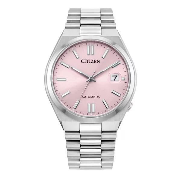 Citizen Tsuyosa Automatic 37mm Pink Dial Stainless Steel Bracelet Watch NJ0200-50Z Marc Robinson Jewelers Round Rock, TX
