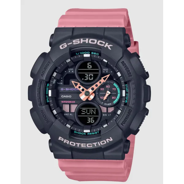 Casio GMAS140-4A Women's Analog-Digital Watch | World Time, Stopwatch & LED Light Marc Robinson Jewelers Round Rock, TX
