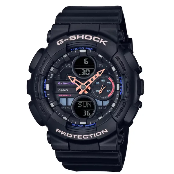 Casio GMAS140-1A Women's Analog-Digital Watch | World Time, Stopwatch & LED Light Marc Robinson Jewelers Round Rock, TX