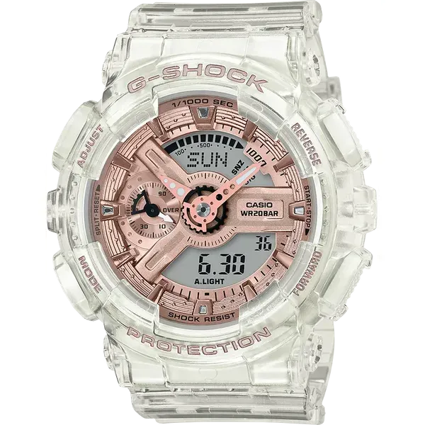 Casio G-Shock GMAS110SR-7A Women's Transparent Analog-Digital Watch Marc Robinson Jewelers Round Rock, TX