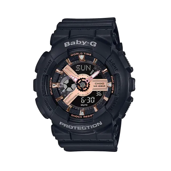 Casio BA110RG-1A Women's Analog-Digital Watch | World Time, Stopwatch, 5 Alarms & LED Light Marc Robinson Jewelers Round Rock, TX