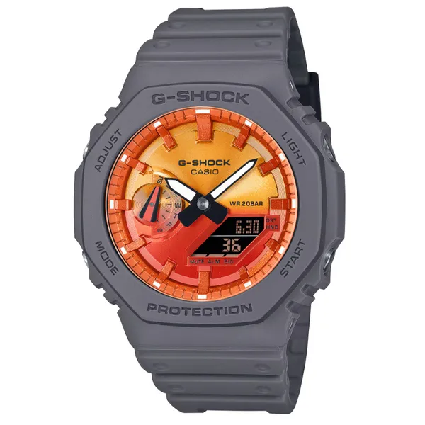 Casio GA2100FL-8A Men's Analog-Digital Watch | World Time, Stopwatch, 5 Alarms, LED Light Marc Robinson Jewelers Round Rock, TX