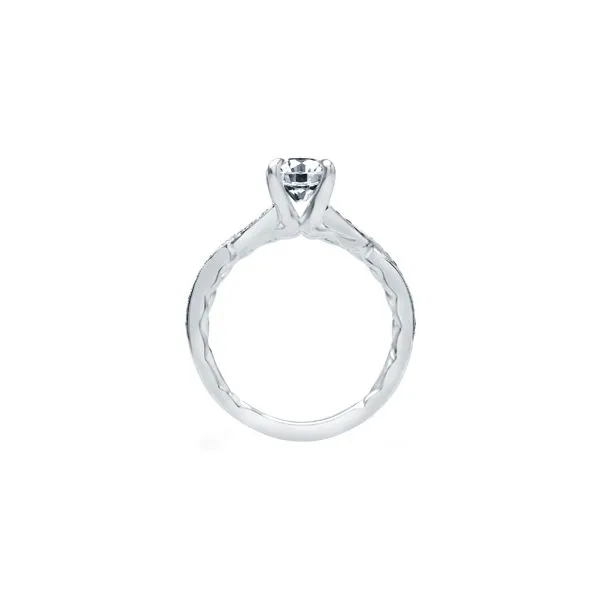 Crossover Diamond Shank Engagement Ring Image 2 Mark Allen Jewelers Santa Rosa, CA