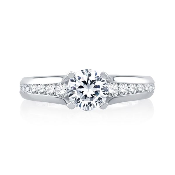Channel Set Engagement Ring Image 2 Mark Allen Jewelers Santa Rosa, CA